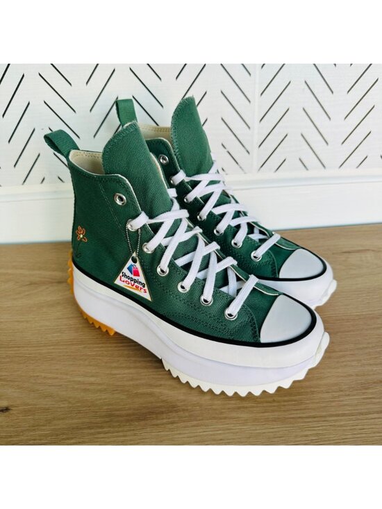 ⭐Converse Run Star Hike Platform Sz 5 Men\'s Shoes Flowers Green Sneakers A11562C main image 9